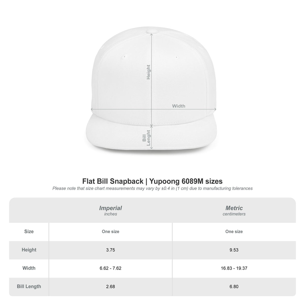 Hat SR Flat Bill Snapback hat