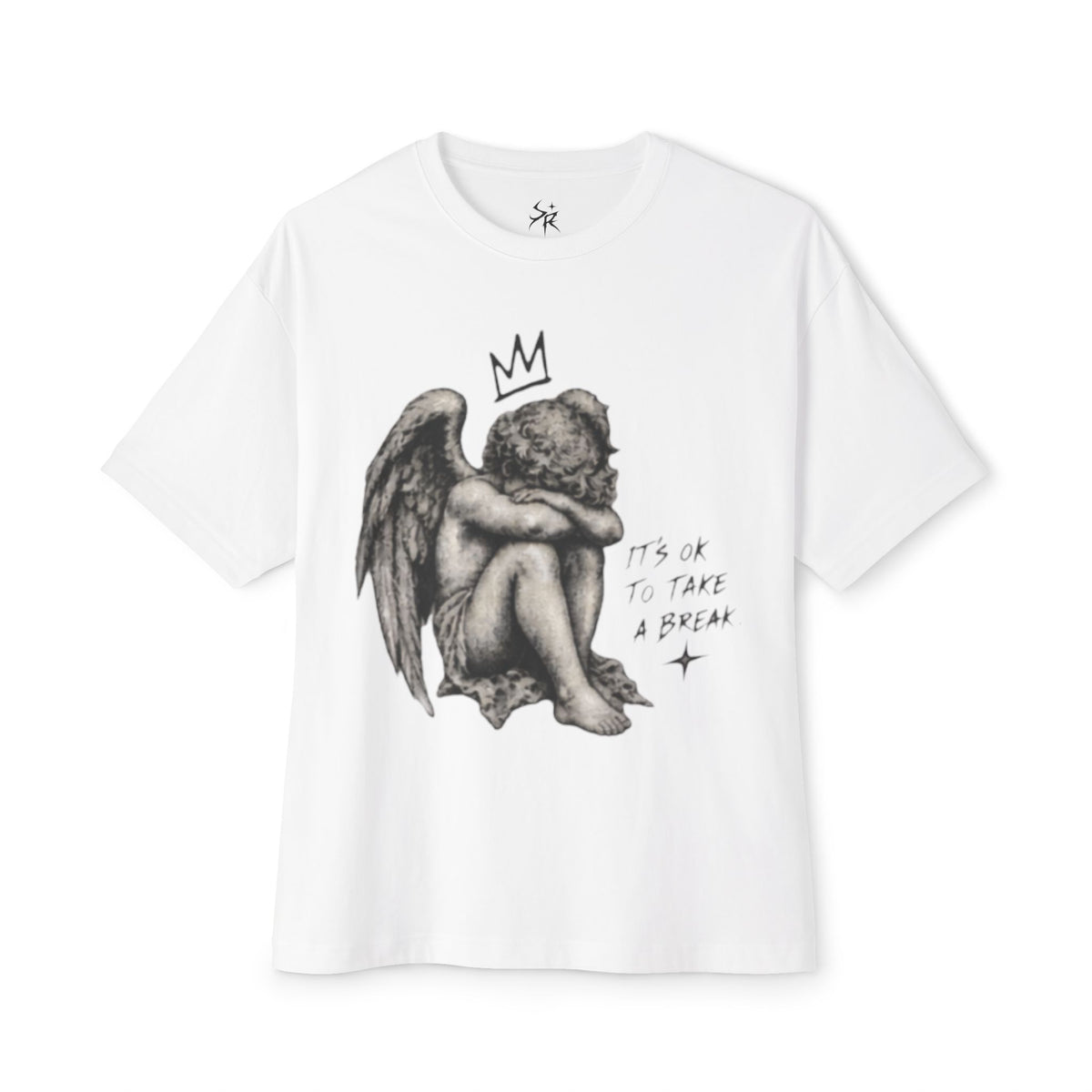 Casual T-Shirt,     It's Ok To Take A Brake.  Unisex Oversized T-Shirt Stay Resilient
