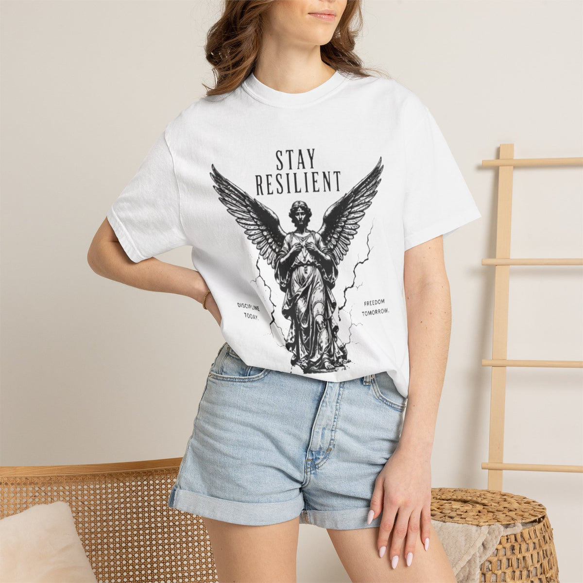 Motivational Angel Graphic T-Shirt